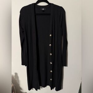 iZ Byer Long Black Sweater Cardigan